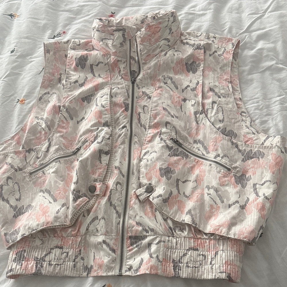 FP Movement by Free People Pink and Gray Vest